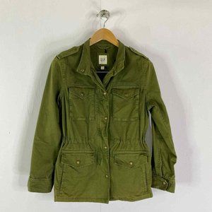 The Gap Classic Green Draw-string Utility/ Army / Military Jacket  Women's S